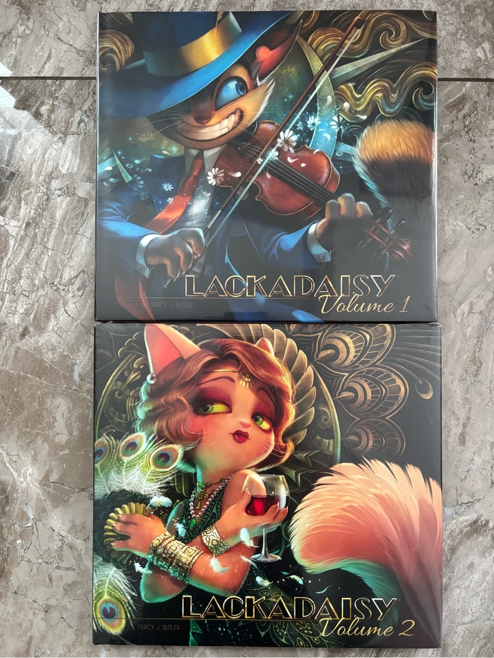 Lackadaisy Hardcover Comic Books - Volume 1 & 2 Set by Tracy J. Batler